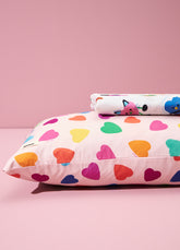 Jogo de Cama Infantil Duo - Amar e Ser Feliz